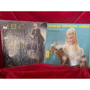 German Folk & Schlager Vinyl LPs– Heino, Starparade, Drinking Songs- Lot of 5
